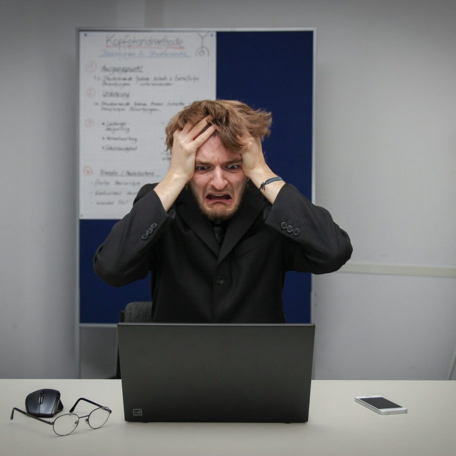 Ansiedad relacionada con el trabajo Ilustración sobre ansiedad relacionada con el trabajo.